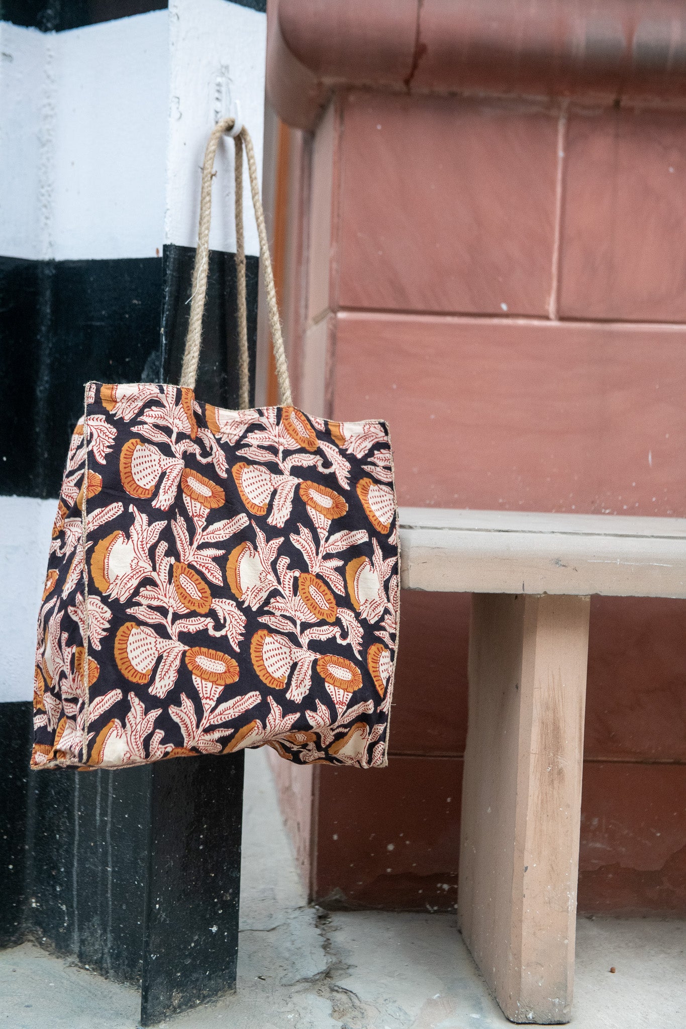 Artisan Upcycled Tote - Forest