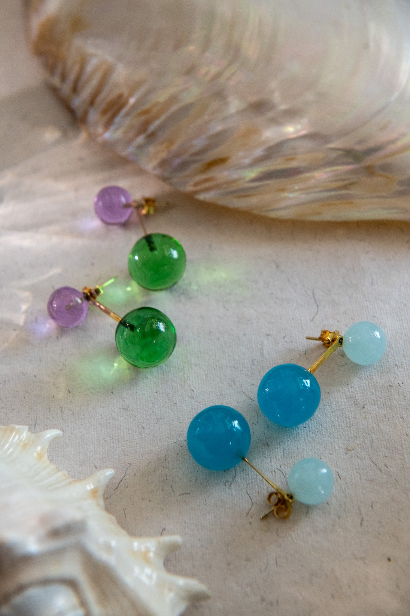 Sapphire Harmony Drop Earrings