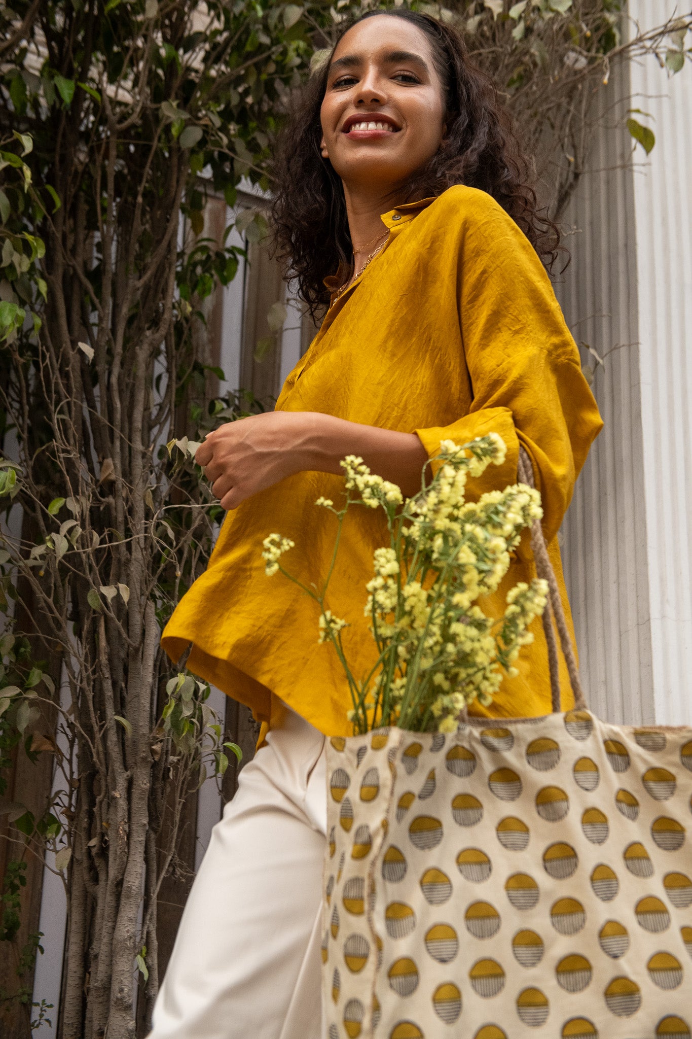 Artisan Upcycled Tote - Earth