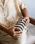 Ivory Silk Shirt & Contrast Clutch Set – Minimal Luxe Bundle