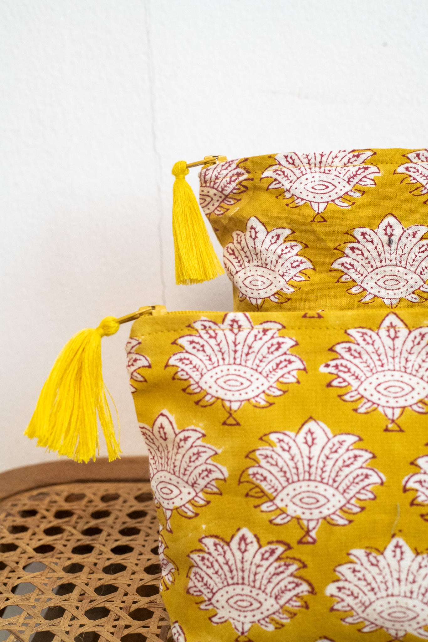 Sun-Kissed Cotton Pouch Set