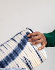 Shibori Wanderlust Travel Pouch - Indigo blue