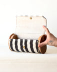Upcycled Silk Contrast Clutch