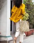 Coastal Breeze Silk Shirt - Ochre