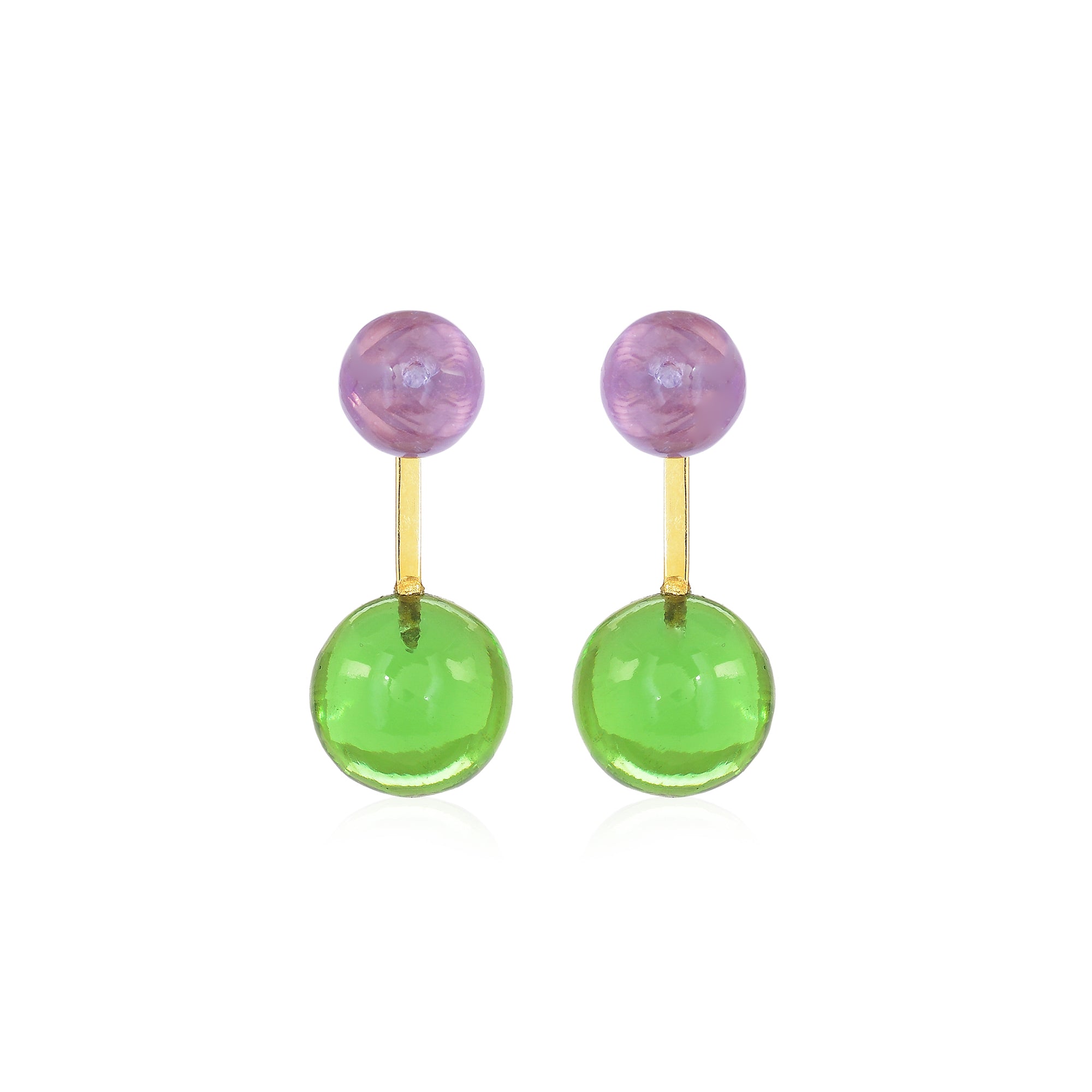 Emerald Harmony Drop Earrings