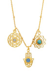 Chakra Necklace & Pearl Protection Cuff – Gift Set