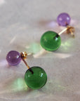 Emerald Harmony Drop Earrings