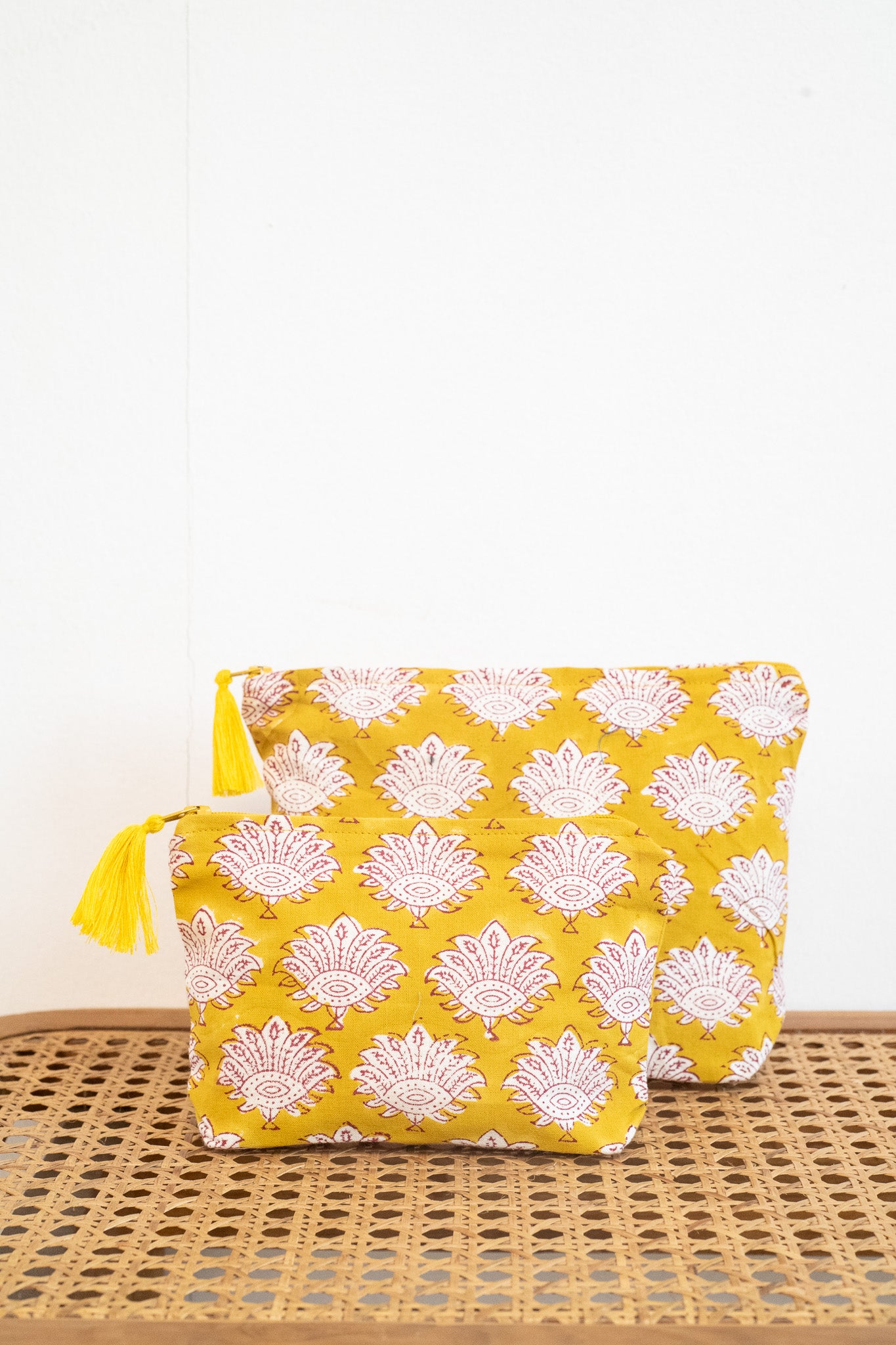 Sun-Kissed Cotton Pouch Set