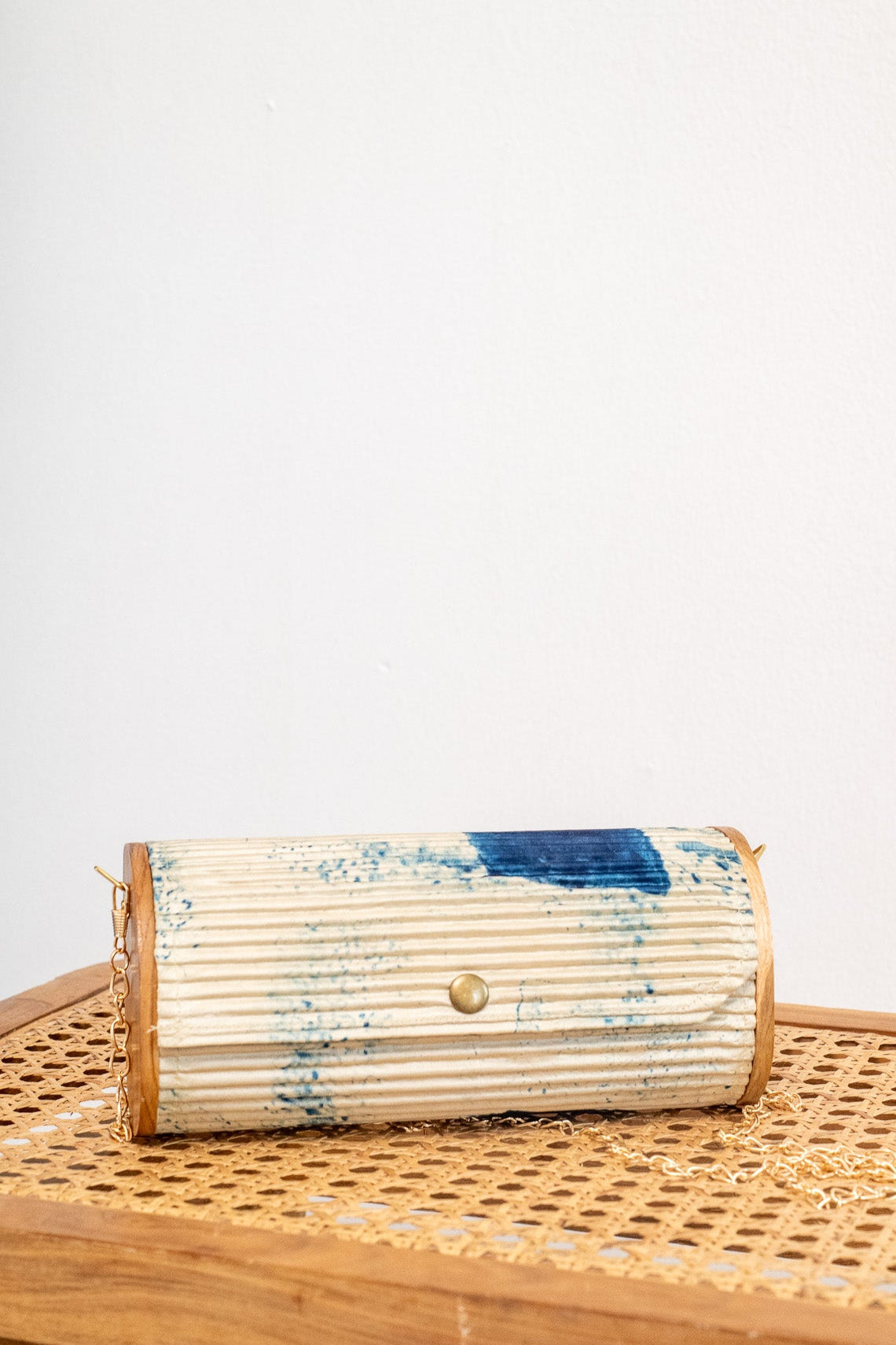 Upcycled Silk Fluid Clutch