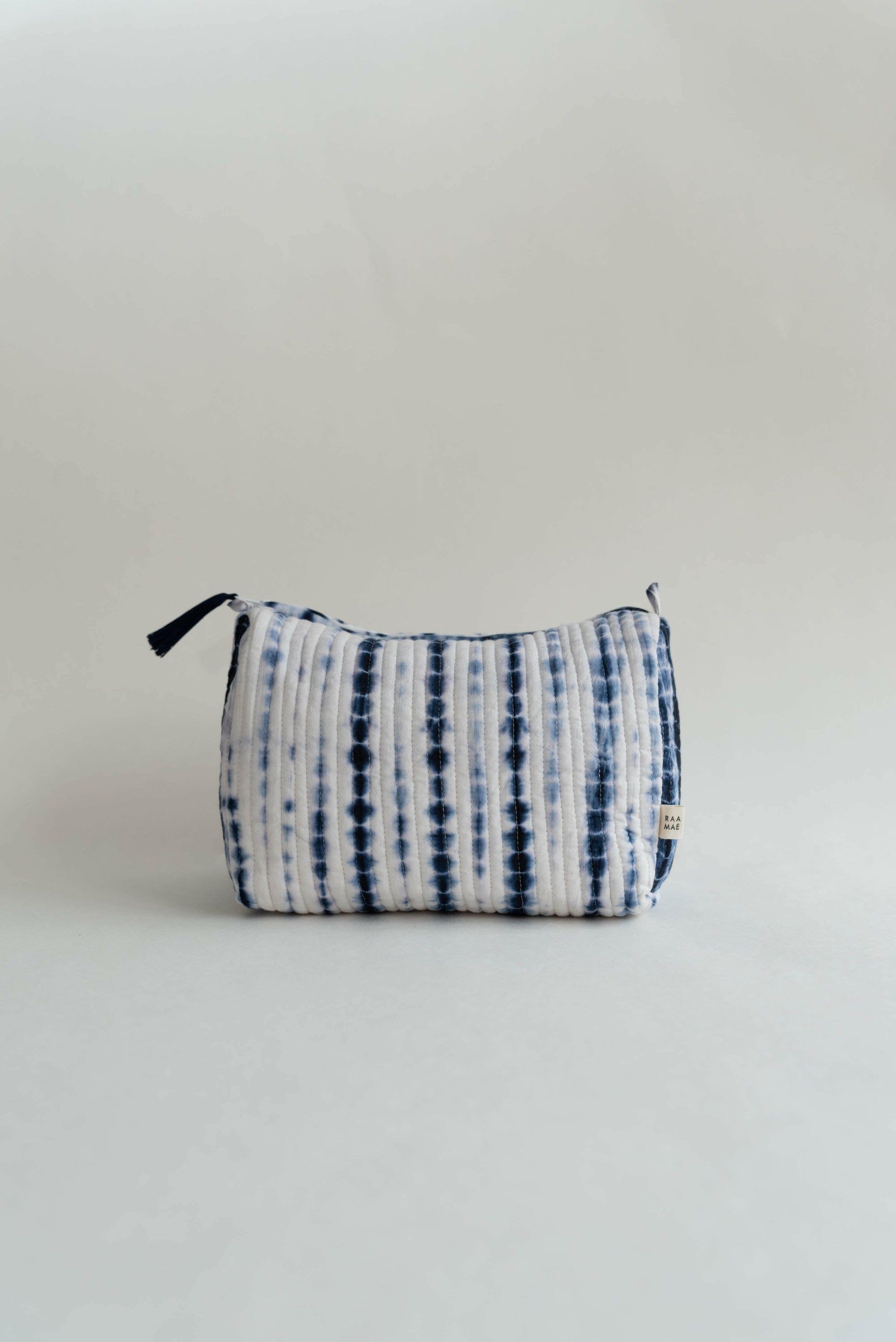 Shibori Wanderlust Travel Pouch - Indigo blue