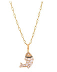 Ocean Fish Charm Necklace