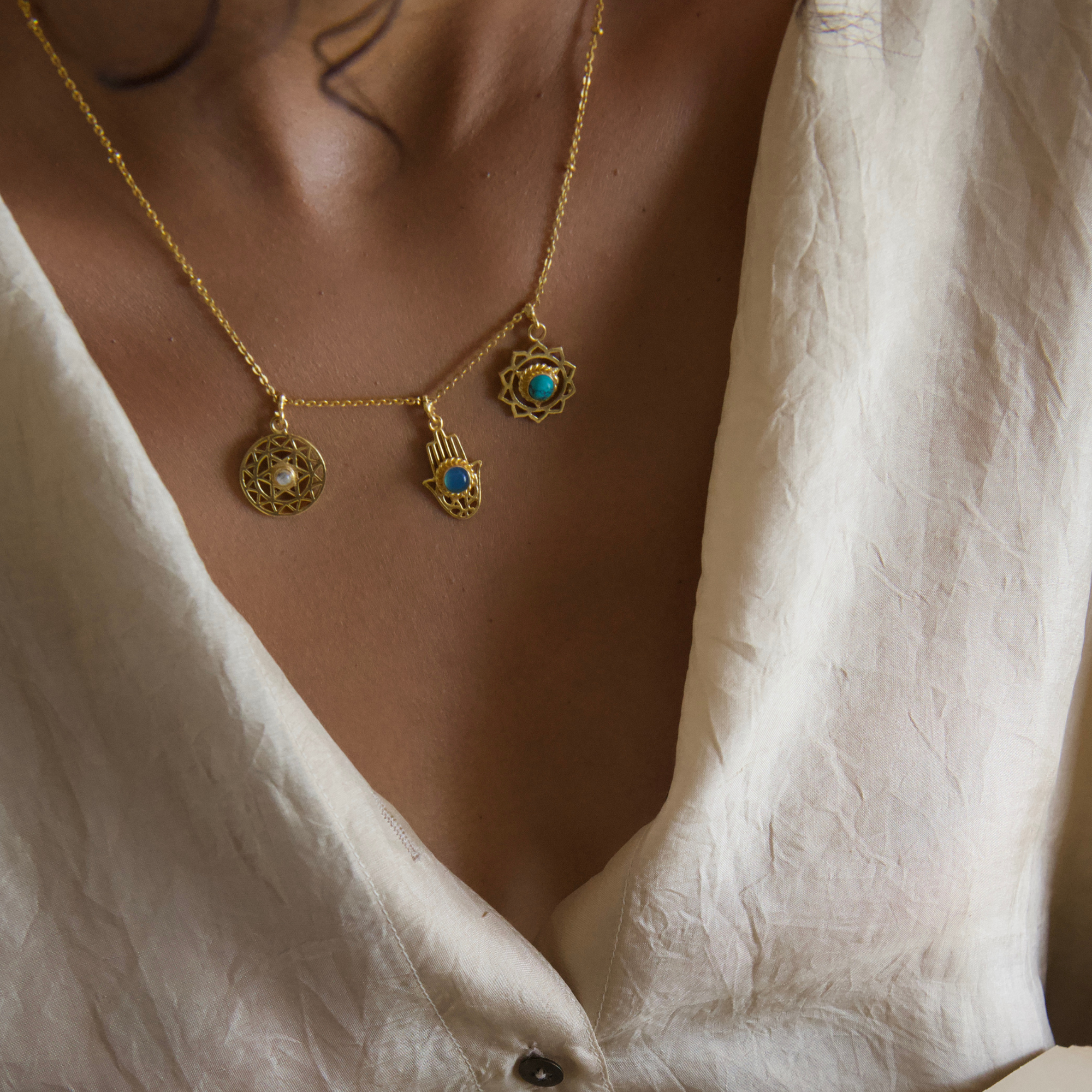Chakra Layered Necklace
