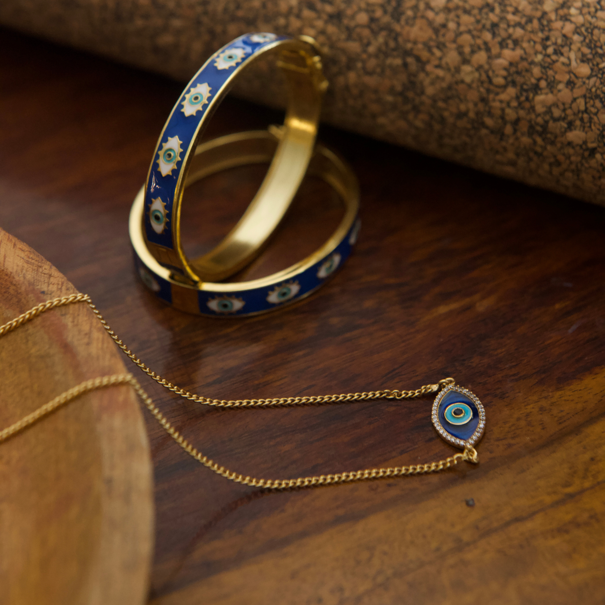 Sapphire Protection Cuff Bracelet