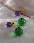 Emerald Harmony Drop Earrings