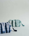 Shibori Duo Pouches - Green & Blue