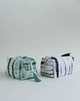 Shibori Duo Pouches - Green & Blue