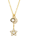 Cosmic Charm & Midnight Bangle – Celestial Jewelry Set